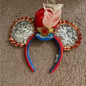 Disney Red and Gold Sequin Minnie Ears Headband